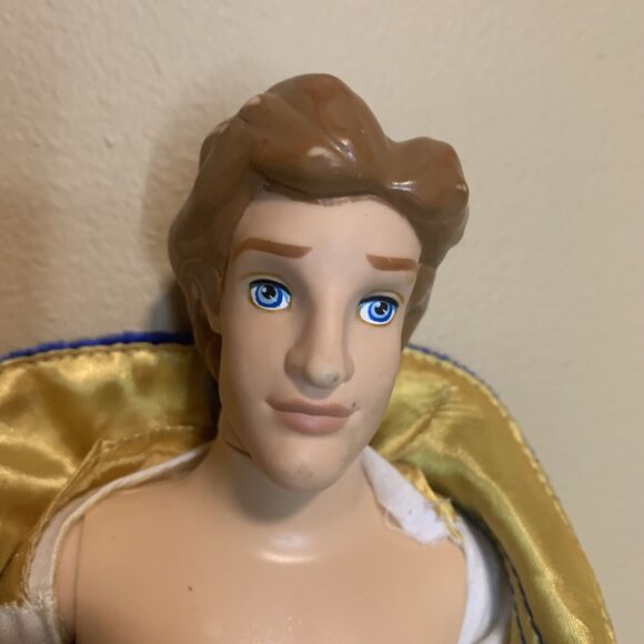 Disney Store Beauty And The Beast Adam 12 INCH Doll w plastic head mask coat - Picture 10 of 10